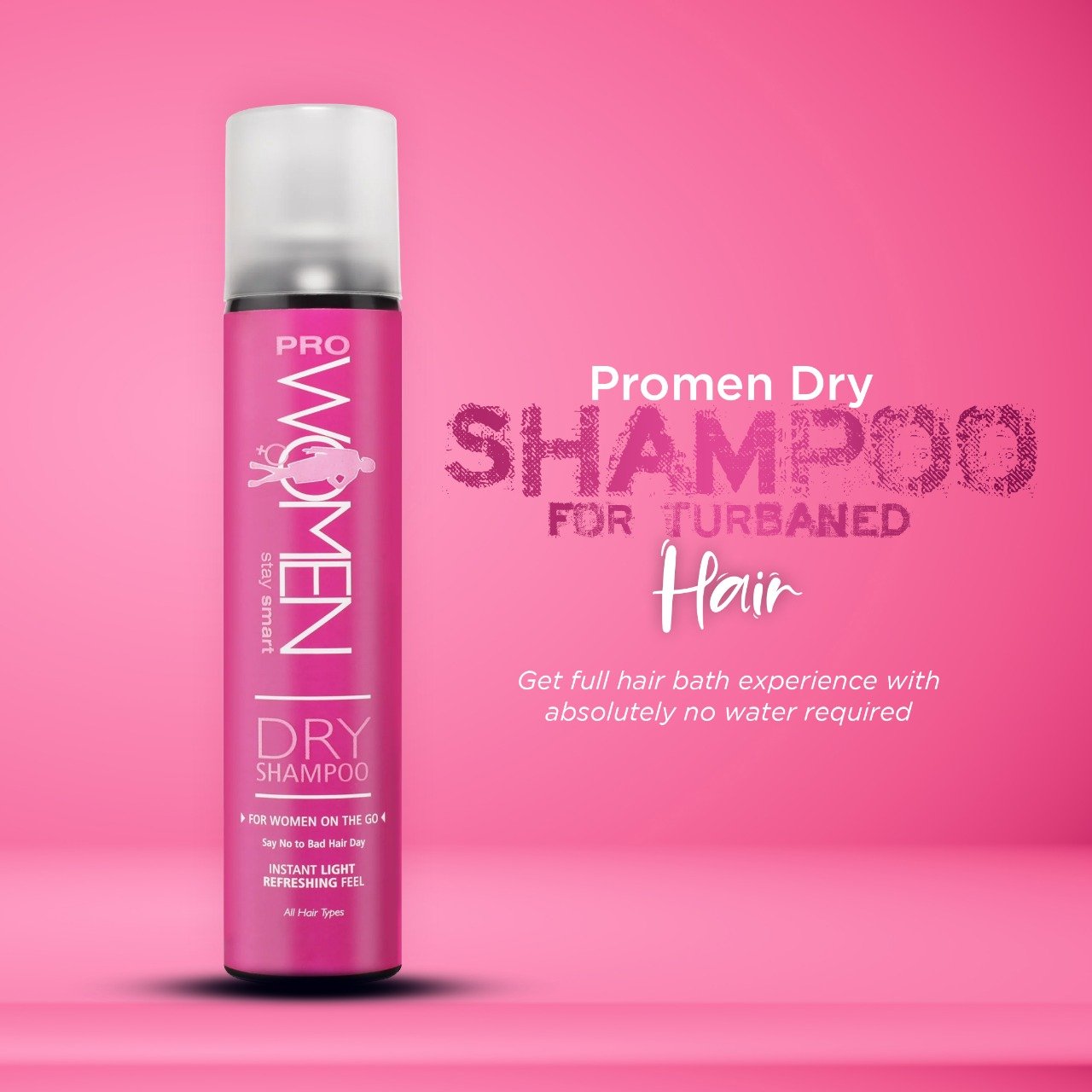Authentic Waterless Prowomen Dry Shampoo For Instant Voluminous Hair