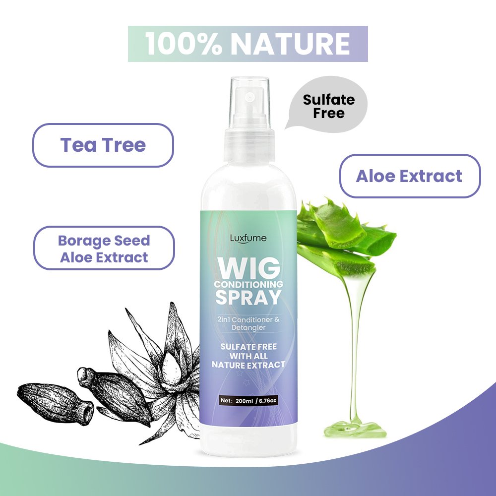 Best Kit for Wig Care Sulfate Free Conditioning Synthetic Wig Shampoo And Conditioner Spray