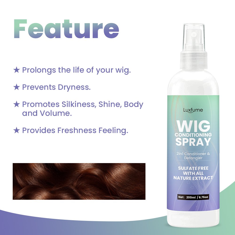 Best Kit for Wig Care Sulfate Free Conditioning Synthetic Wig Shampoo And Conditioner Spray