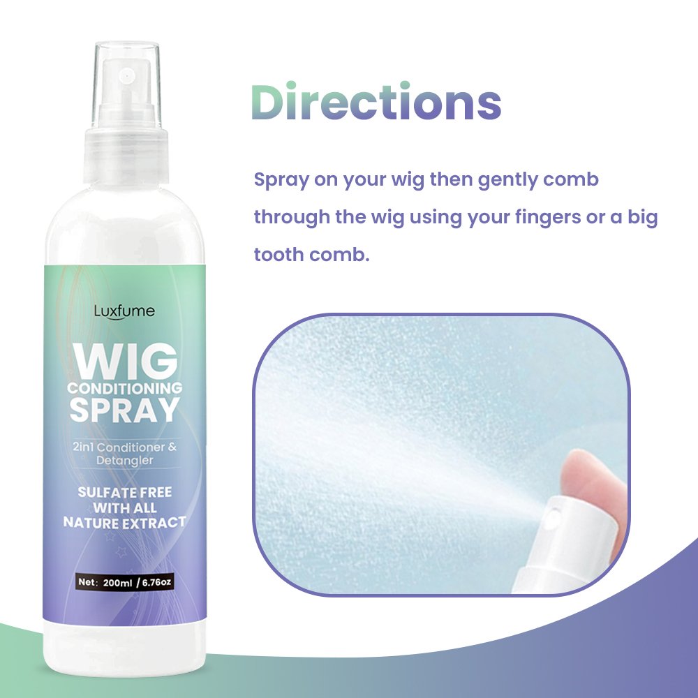 Best Kit for Wig Care Sulfate Free Conditioning Synthetic Wig Shampoo And Conditioner Spray