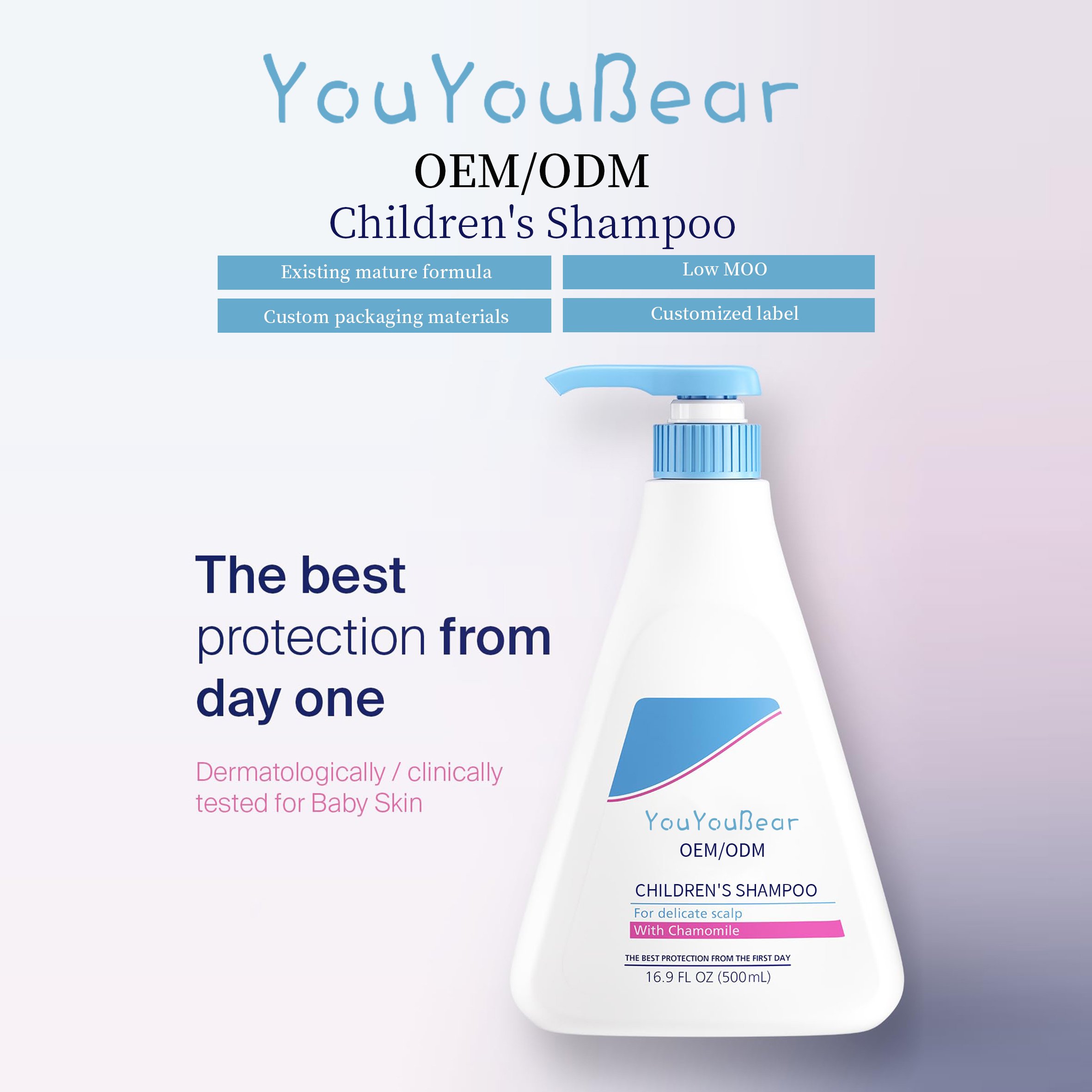 Baby soap and shampoo Hair Products Moisturize Nourish Curly Hair Care Organic Baby Wash Shampoo And Conditioner Set