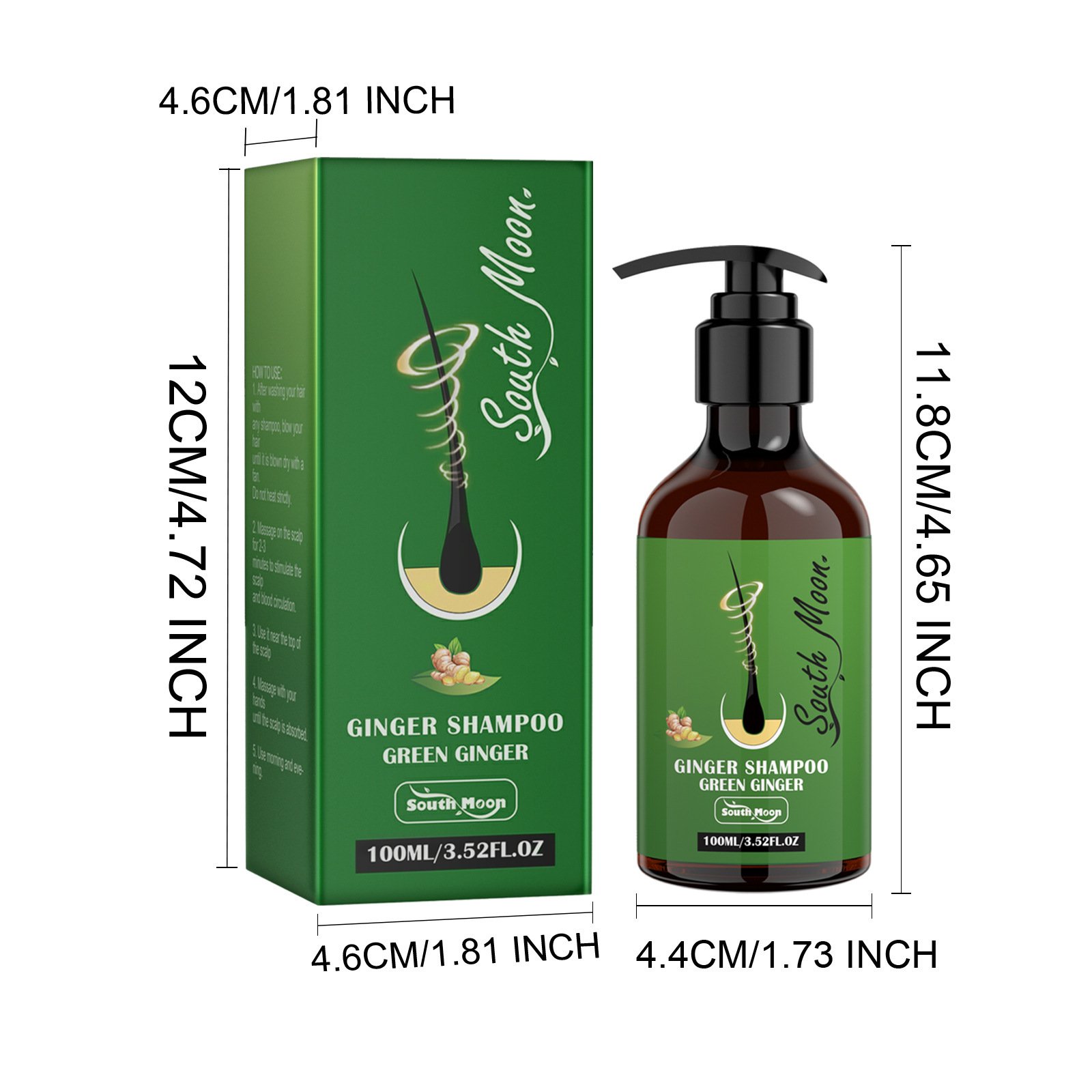 South Moon Prevent Hair Fall Anti Hair Loss Natural Plant Hair Shampoo 200ml