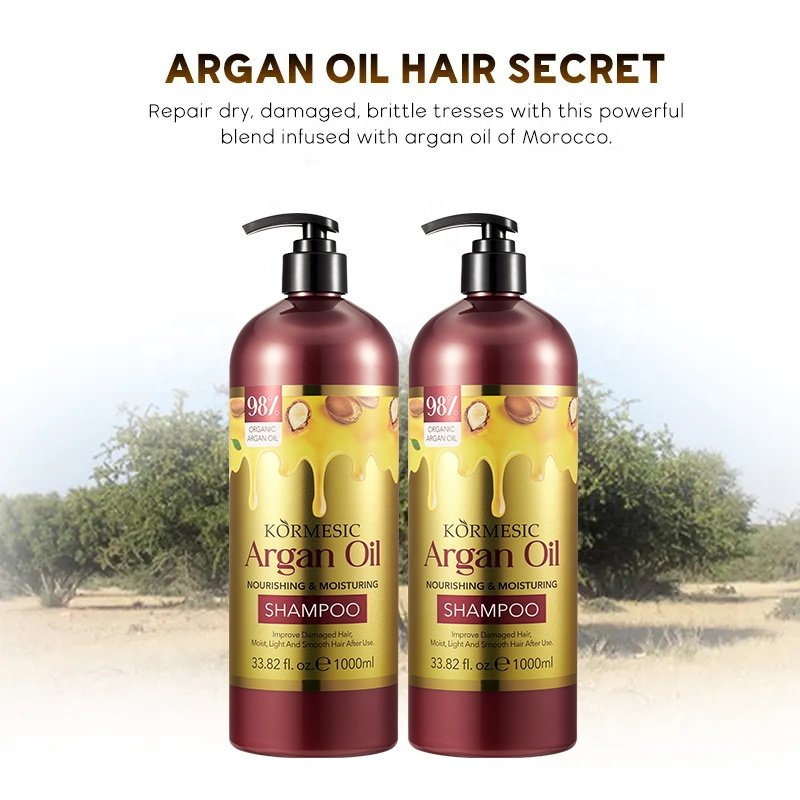 KORMESIC Hot sales Argan oil Silky and Soft Hair Care Refreshing Oil Control Argan oil Shampoo