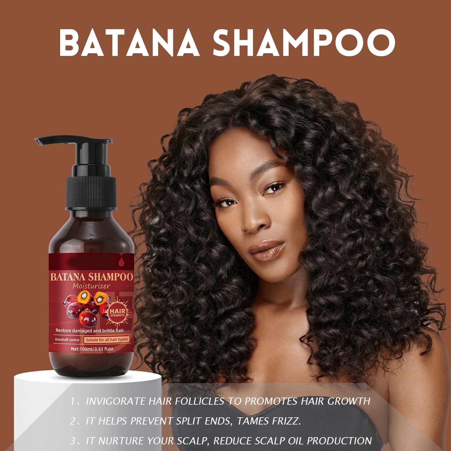 Customized High-End Batana Shampoo Hair Moisturizer Dandruff Control Care Shampoo