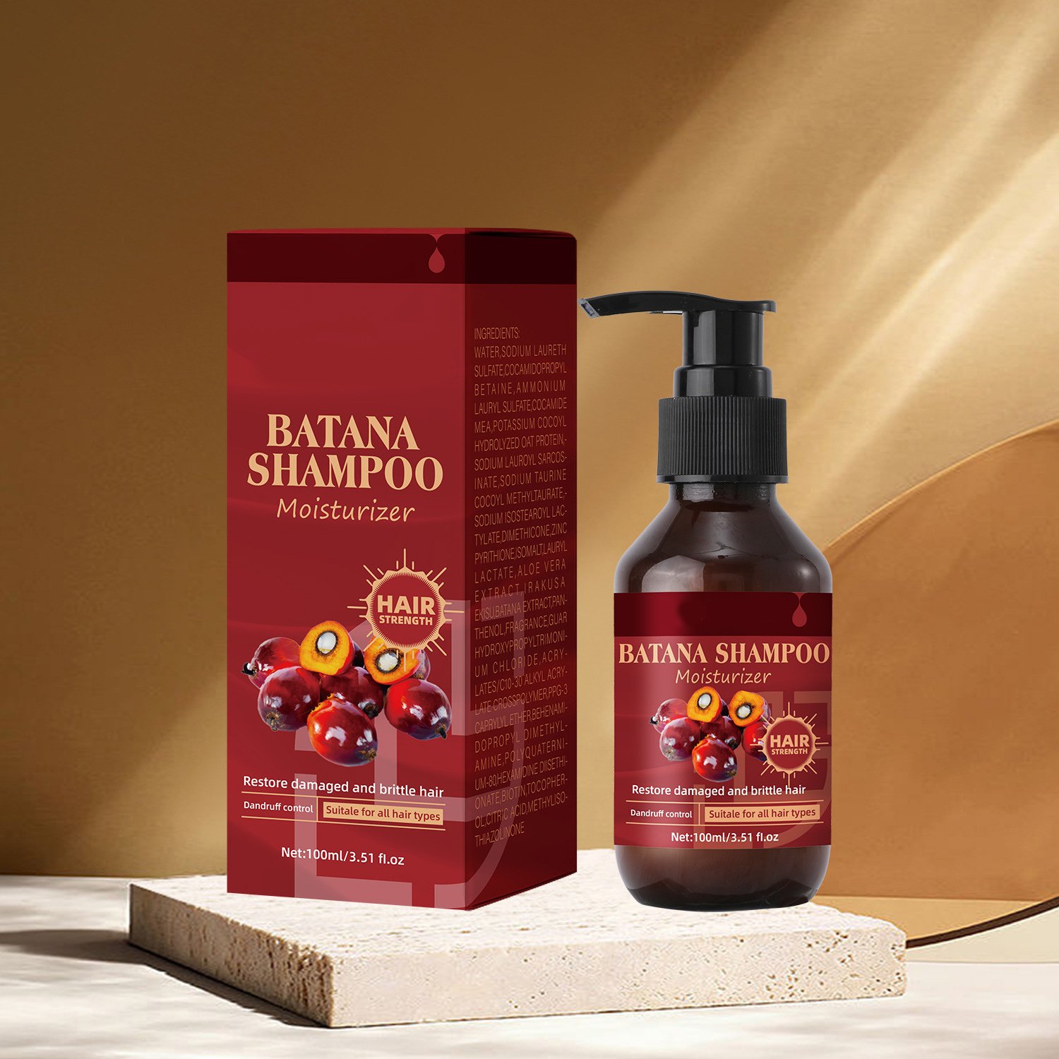 Customized High-End Batana Shampoo Hair Moisturizer Dandruff Control Care Shampoo
