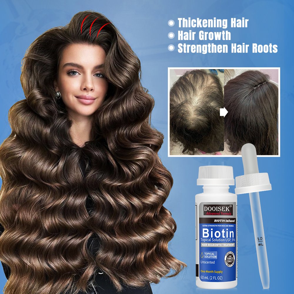 Kirland 5% Hair Loss Treatment Regrowth Serum Oil Saw Palmetto Hair Growth Serum with Dropper beard growth serum