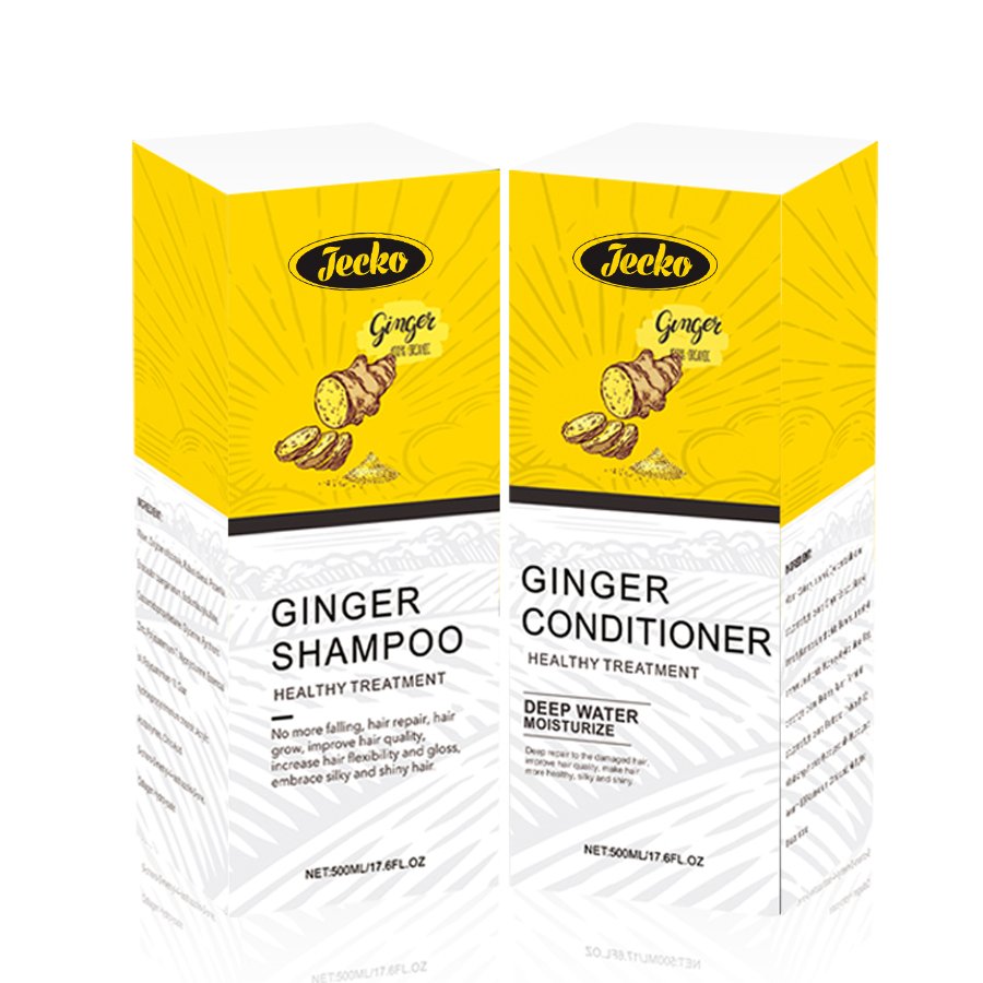 Jecko Best Hair Growth Products Thickening Hair Ginger Shampoo For Hair Loss 300ml
