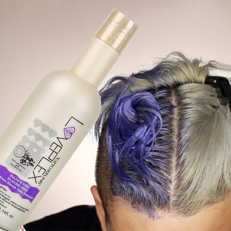 anti yellow purple shampoo bulk private label Platinum blonde daily shampoo for blonde hair Maintain hair bright Remove tones