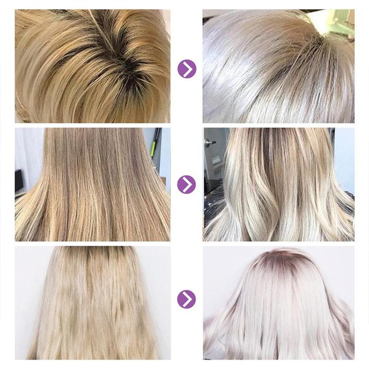 anti yellow purple shampoo bulk private label Platinum blonde daily shampoo for blonde hair Maintain hair bright Remove tones