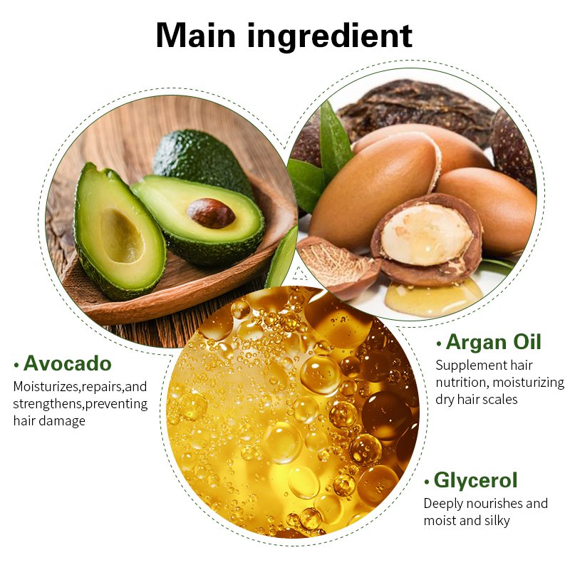 OEM Wholesale Custom Ingredient Logo Private Label Anti Hair Loss Dry Dandruff Nourishing Organic Avocadol Argan Oil Shampoo