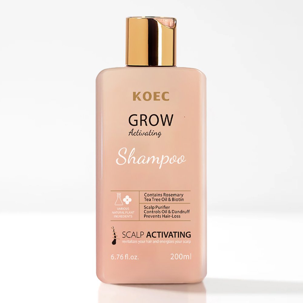 KOEC Simply Grow Activating Shampoo Deeply Nourish Hair Anti Hair Loss Rosemary Scalp Treatment Growth Shampoo for all Hair Type