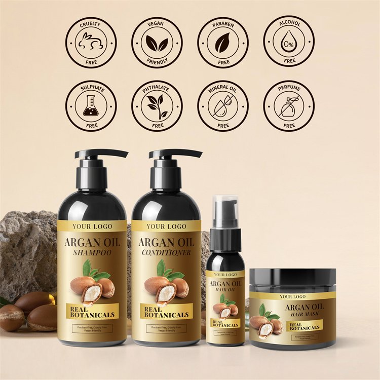 Factory Price Custom Organic Anti Hair Loss Best Private Label Natural OEM Argan Oil Hair Shampoo and Conditioner