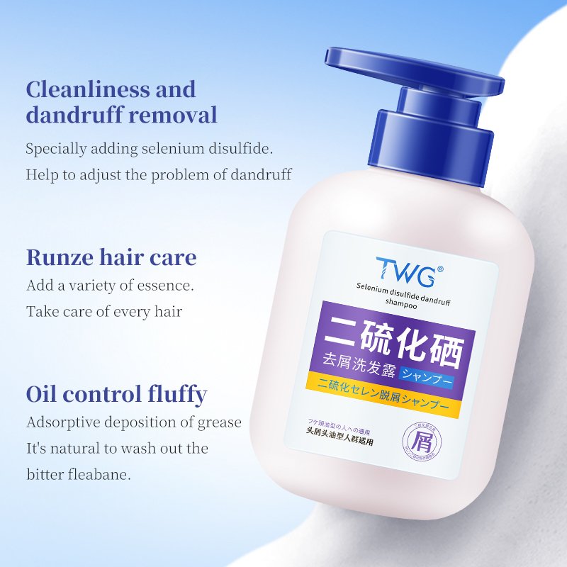 TWG Shampoo for Dandruff Hair Oil Control men shampoo Anti Itching Disulfide Anti Dandruff Shampoo