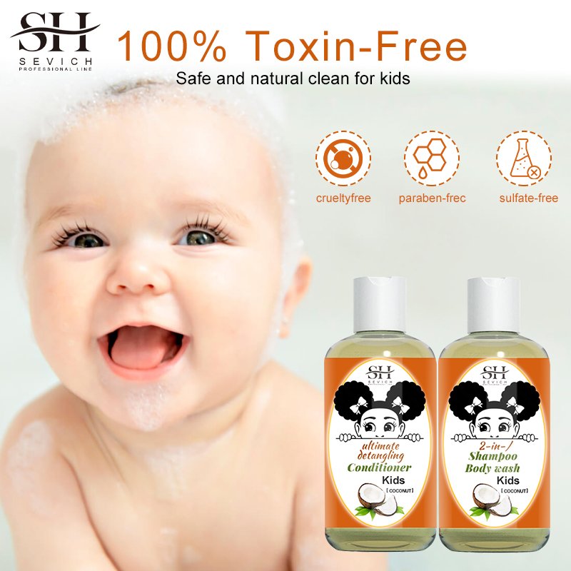 SEVICH OEM Natural Baby Shampoo And Shower Gel Baby Care Products Nourishing Scalp Care Baby Shampoo