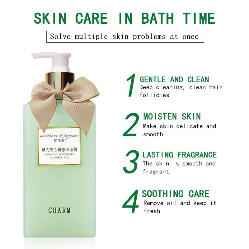 Private Label Lasting-Cute bow girl heart care set Fragrance Hair Care Conditioner Moisturizing Shampoo and body wash set
