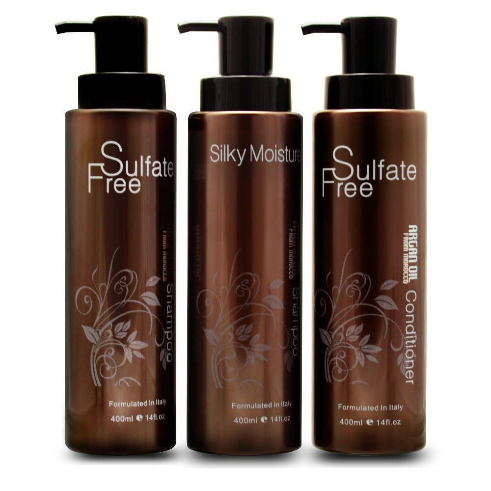 NUSPA Keratin Anti Dandruff Shampoo Hair Care Argan Oil Sulfate Free Shampoo for All Hair Types