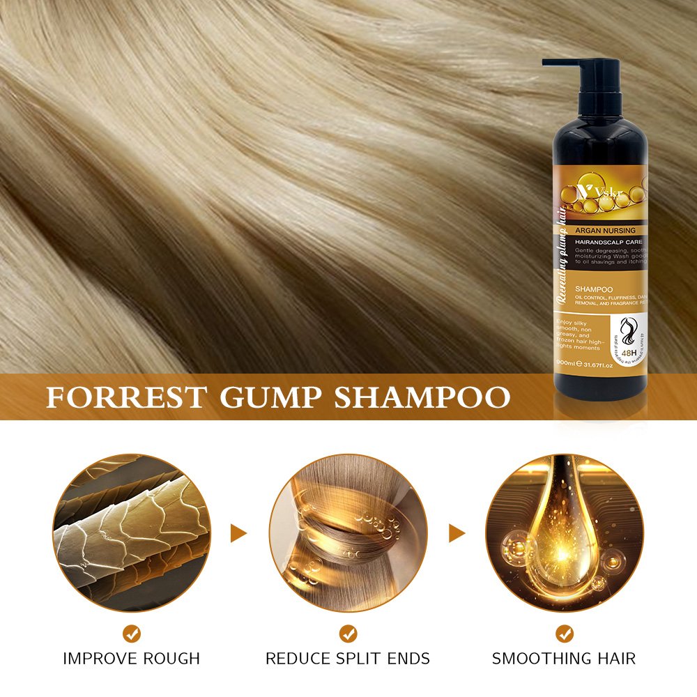 Custom LOGO Repair Hair Organic Argan Oil Salon Quality Shampoo Anti-dandruff Shampoo Set