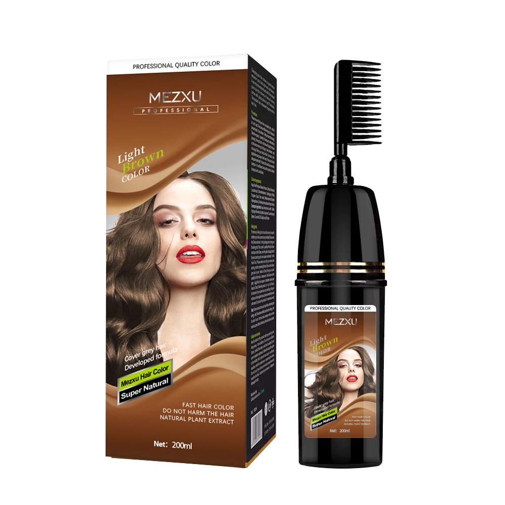 Factory Supplying Private Label Hair Dye Comb Magic Hair Color Comb Argan Speedy Hair Color Shampoo With Comb