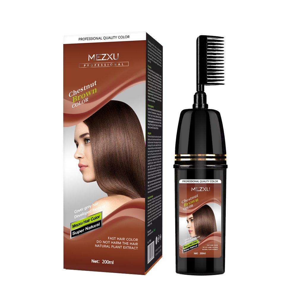 Factory Supplying Private Label Hair Dye Comb Magic Hair Color Comb Argan Speedy Hair Color Shampoo With Comb