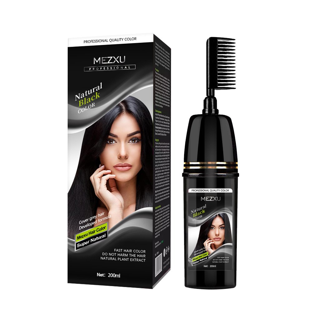 Factory Supplying Private Label Hair Dye Comb Magic Hair Color Comb Argan Speedy Hair Color Shampoo With Comb