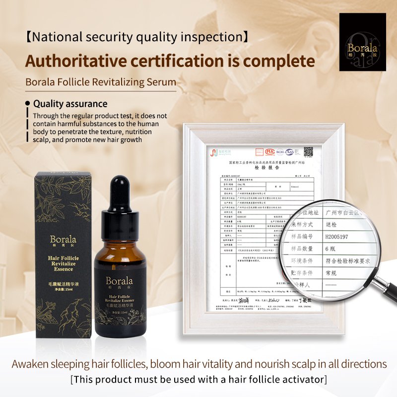 Hair Regrowth Treatments Hairline Serum Scalp Follicle Stimulation Essence borala