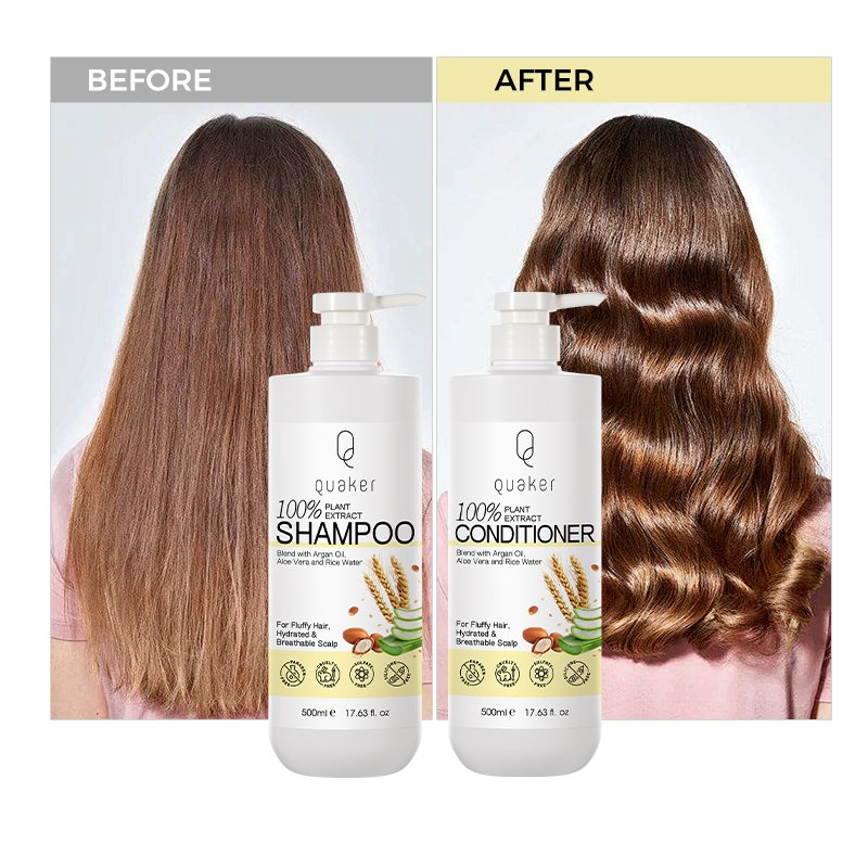Qquaker Wholesale Organic Hair Care Products Moroccan Argan Oil Shampoo And Conditioner Natural Custom Private Label