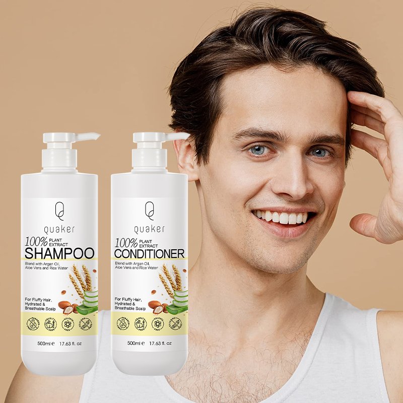 Qquaker Wholesale Organic Hair Care Products Moroccan Argan Oil Shampoo And Conditioner Natural Custom Private Label