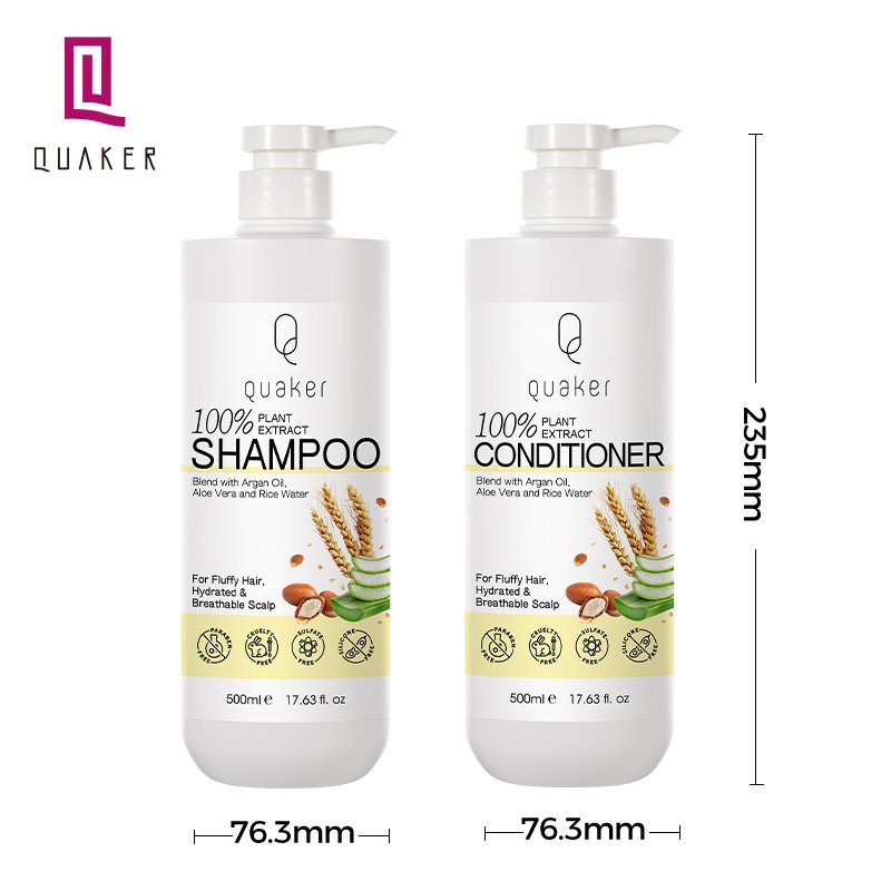 Qquaker Wholesale Organic Hair Care Products Moroccan Argan Oil Shampoo And Conditioner Natural Custom Private Label