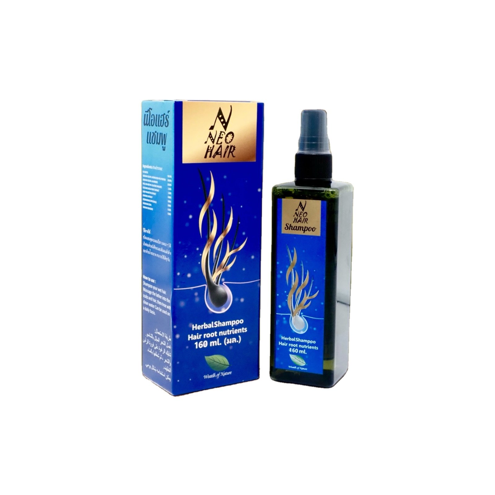 NeoHair Shampoo 160ML Shampoo for hair growth. Increase strength and thickness