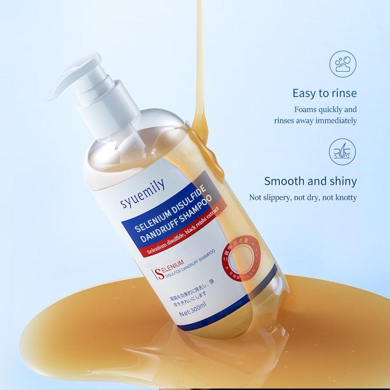 Organic Vegan Anti-Dandruff Shampoo with Selenium Disulfide Moisturizing Smoothing Cream Hair Loss Prevention Nourishing Adults