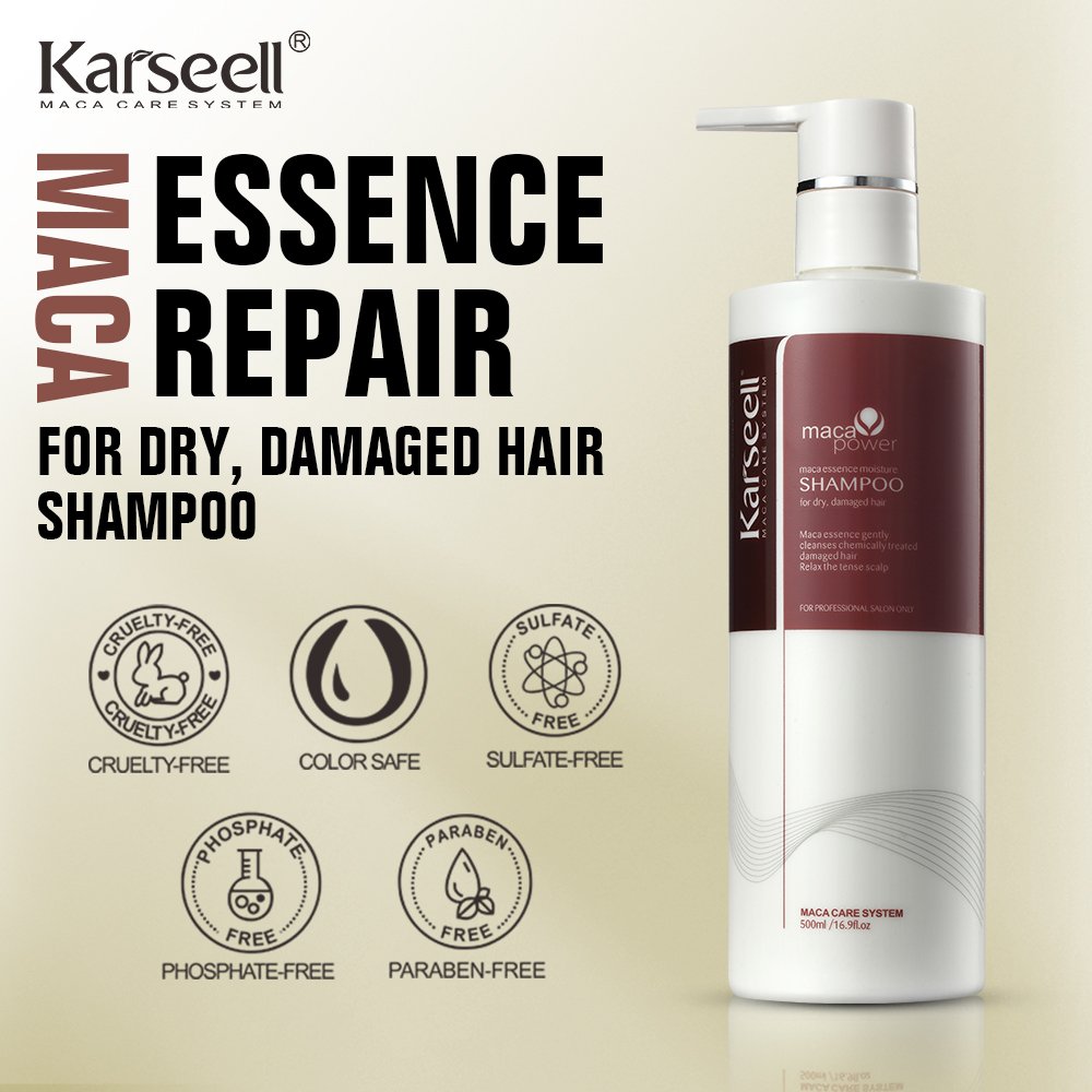 KARSEELL hair care argan oil hair protein mild herbal shampoo for hair loss