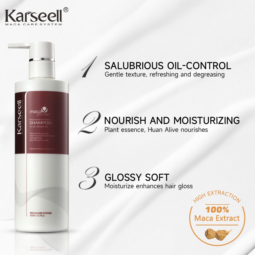 KARSEELL hair care argan oil hair protein mild herbal shampoo for hair loss