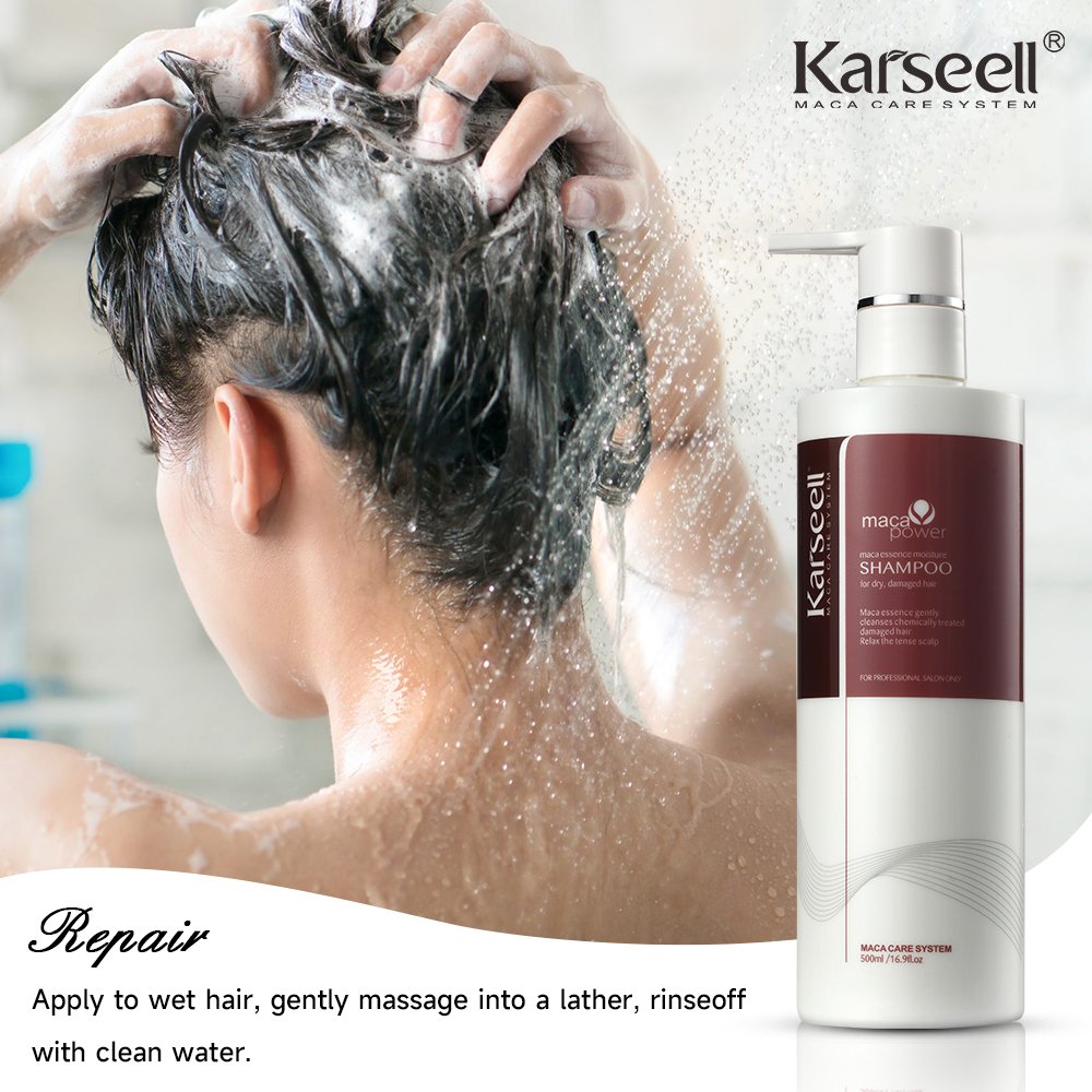 KARSEELL hair care argan oil hair protein mild herbal shampoo for hair loss