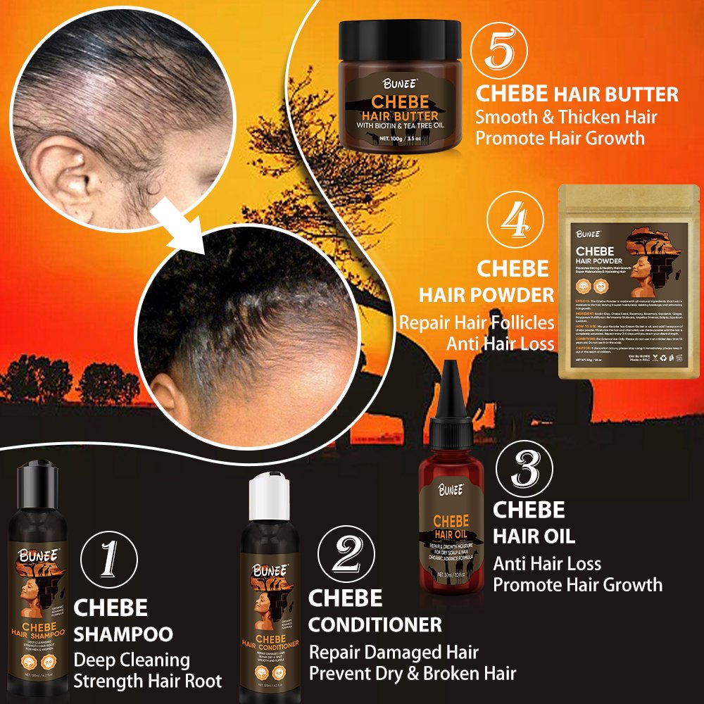 New Karkar Butter Chebe Powder Nourishing Prevent Hair Breakage Repairing Hair Regrowth Carrot Oil Chebe Hair Growth Butter