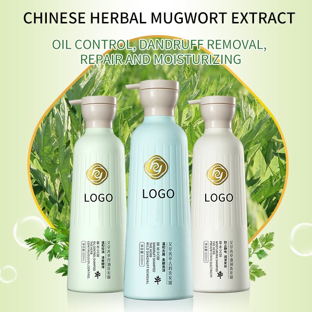 Hot Selling Original Chinese Herbal Natural Mugwort Shampoo Hair Repairing Anti-dandruff Moisturizing Shampoo Product