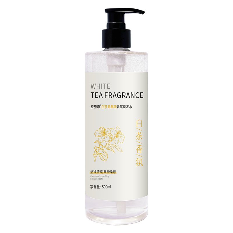 500ml White Tea Amino Acid Shampoo Dandruff Refreshing Hair Care Shampoo Lasting Fragrance Plant Essence Shampoo