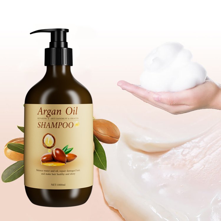Private Label African Curly Hair Care Set Product Argan Oil Hair Shampoo and Conditioner