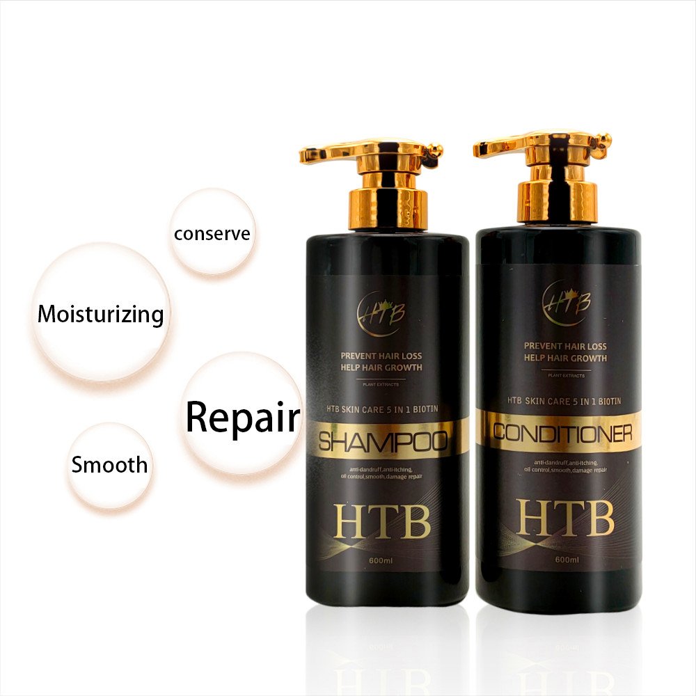 wholesales private label oem factory customer log prevent hair loss biotin shampoo and conditioner