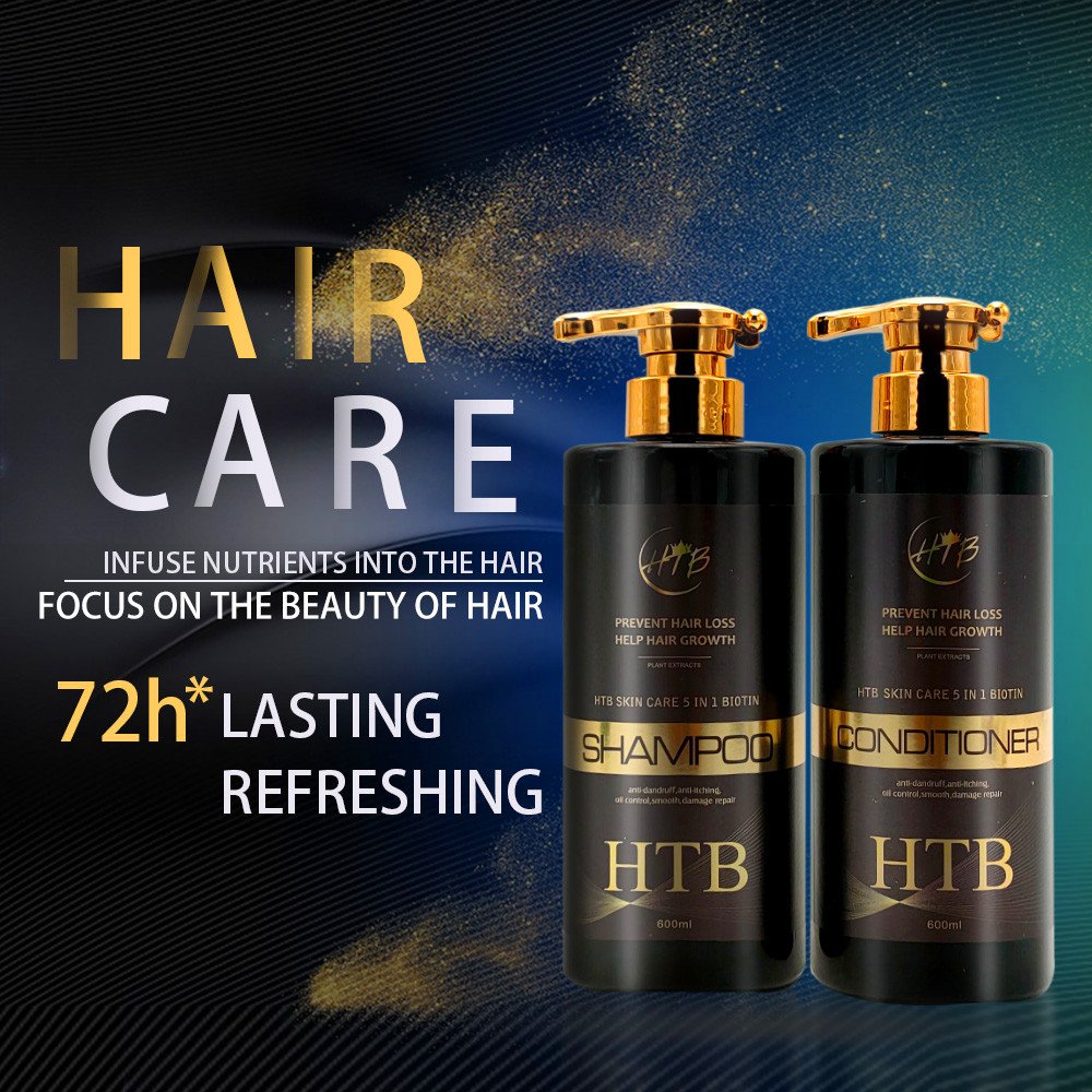 wholesales private label oem factory customer log prevent hair loss biotin shampoo and conditioner