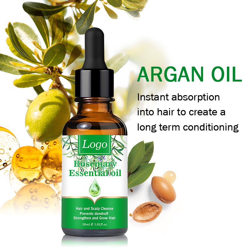 Private Label Herbal Revitalizing Hair Growth Tonic Anti Hair Loss Growth Serum Rosemary Oil for hair regrowth