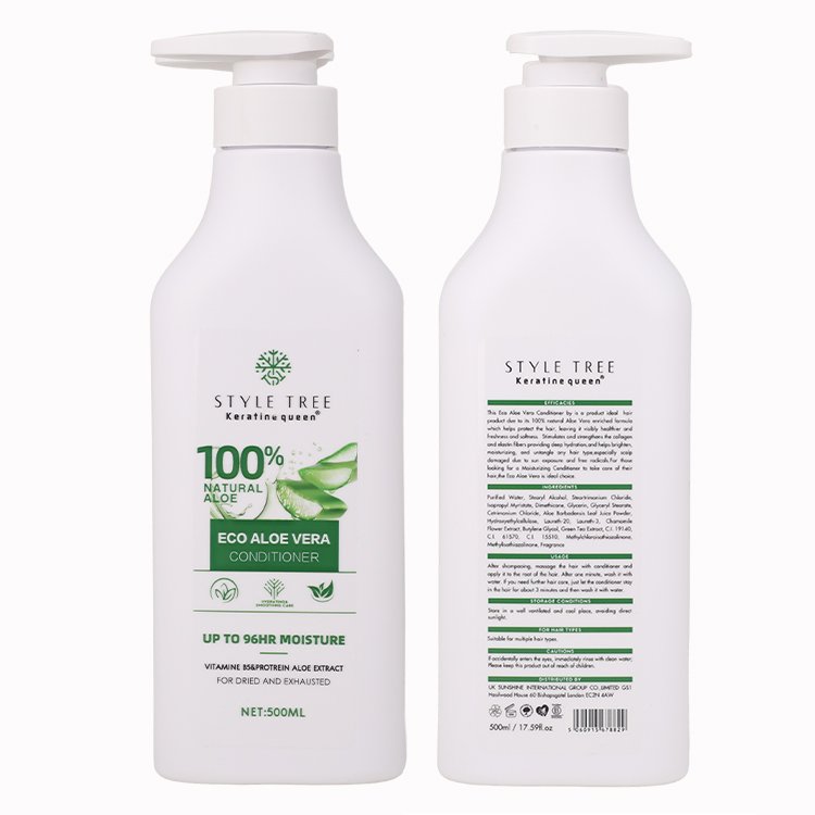 500ml Aloe Vera Plant Extract Natural Organic Hair Shampoo And Conditioner for Moisturizing Hair