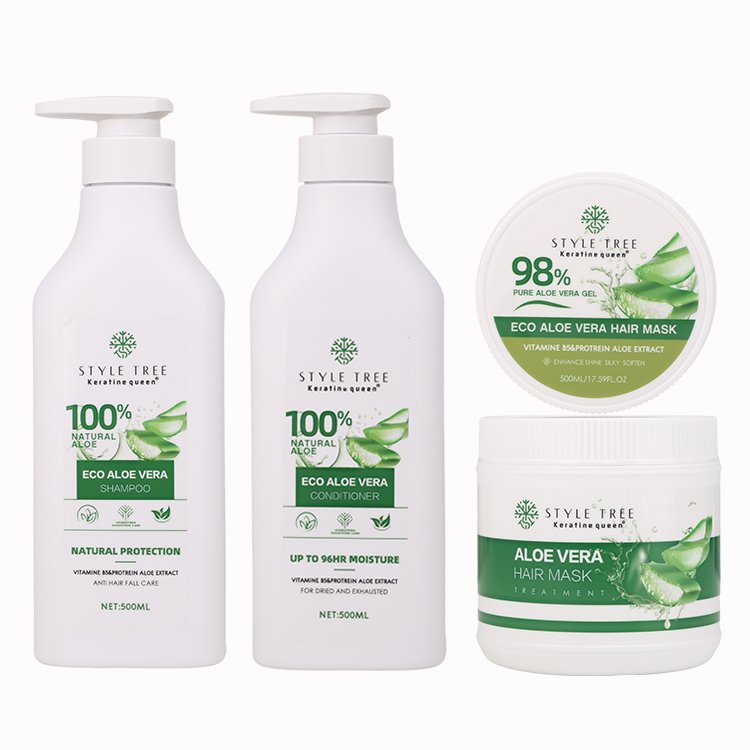 500ml Aloe Vera Plant Extract Natural Organic Hair Shampoo And Conditioner for Moisturizing Hair