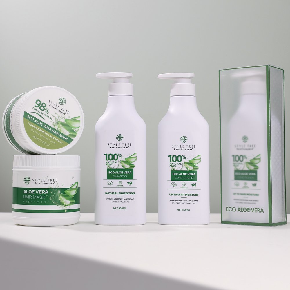 500ml Aloe Vera Plant Extract Natural Organic Hair Shampoo And Conditioner for Moisturizing Hair