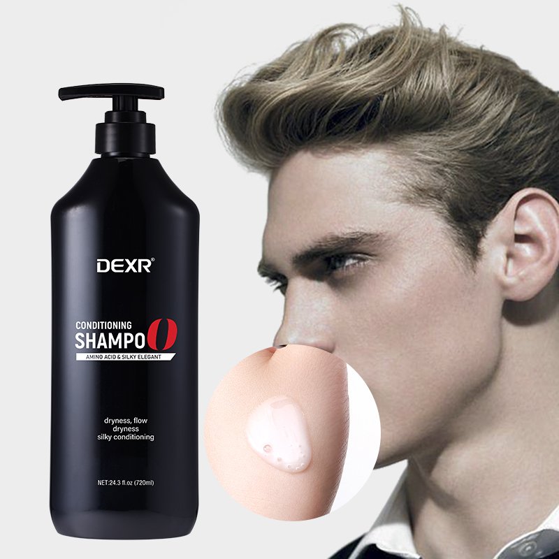 Oem/Odm Custom 720Ml Wash Hair Care Products Natural Amino Acids Silky Soft Conditioning Hair Shampoo