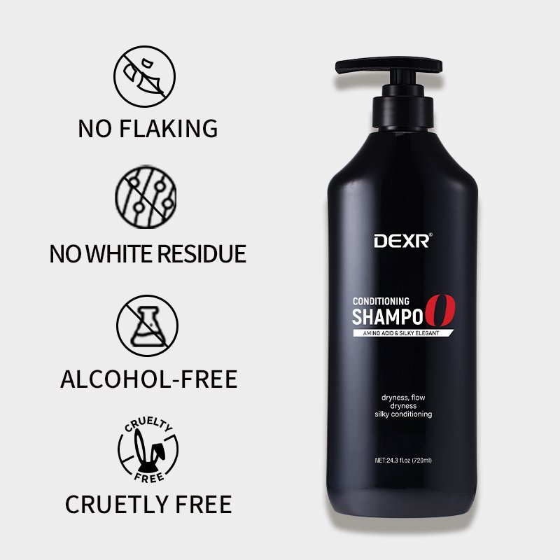 Oem/Odm Custom 720Ml Wash Hair Care Products Natural Amino Acids Silky Soft Conditioning Hair Shampoo