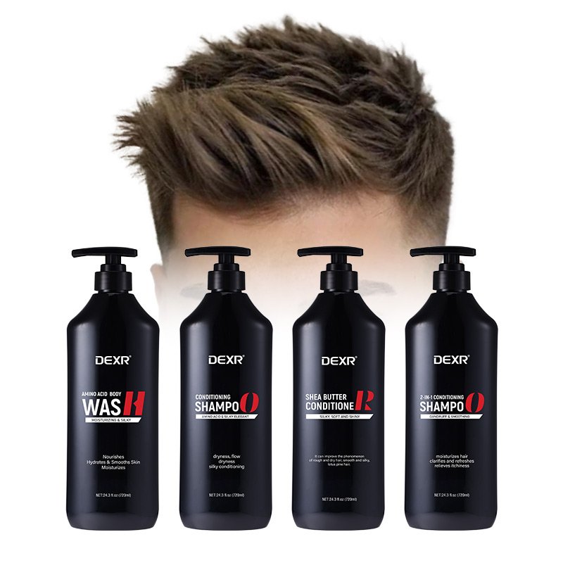 Oem/Odm Custom 720Ml Wash Hair Care Products Natural Amino Acids Silky Soft Conditioning Hair Shampoo
