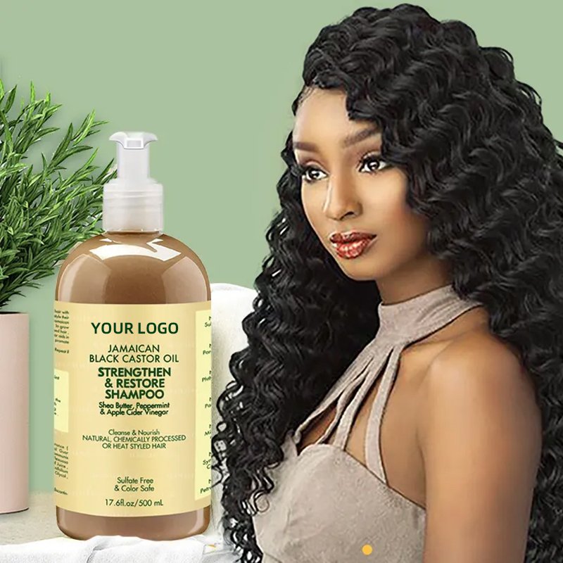 Jamaican Black Terrish sesame oil shampoo hair mask repair dry hair promotes long hair conditioner 5 -piece suit