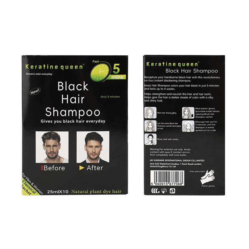 OEM Factory Natural Black Hair Color Shampoo Organic Fast Dyeing Color Cream Amino Acid Nourishing Hair Dye Shampoo