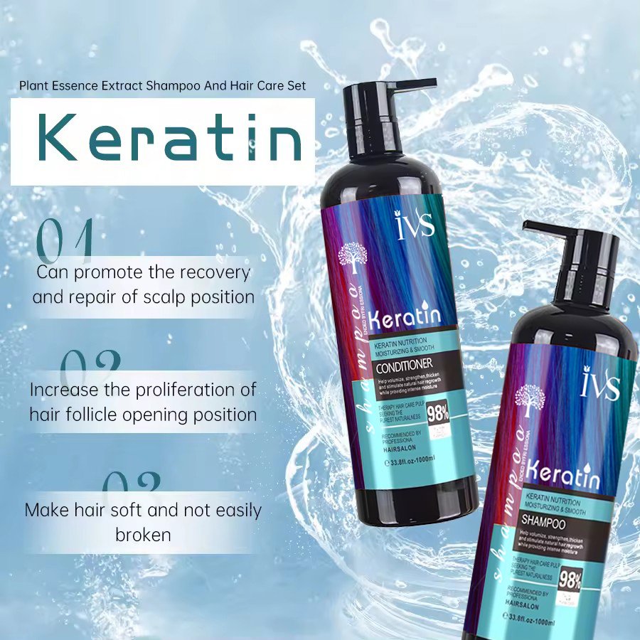 IVS Best Selling Hair Care Products Organic Collagen Keratin Private Label Custom Hair Shampoo