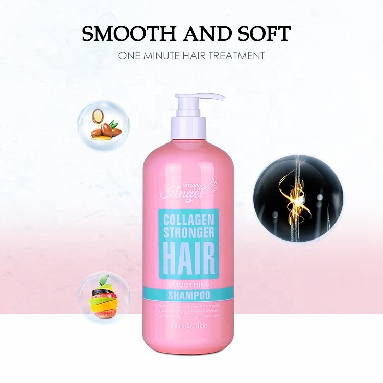 Private Label Moisturizing Sulfate Free Nourishing Repair Damaged Collagen Stronger Hair Smoothing shampoo OEM/ODM Factory